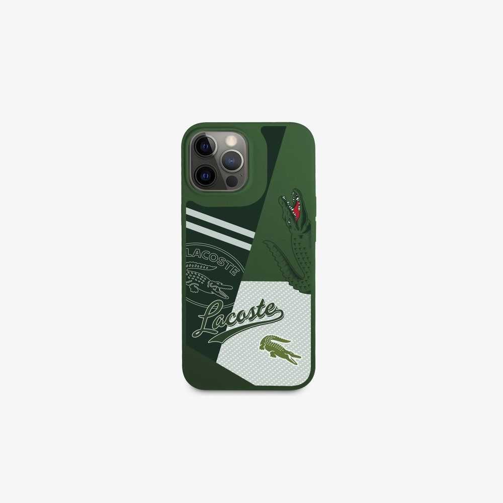 Lacoste Patchwork Print iPhone 14 Pro Olika Färger | KCAXW-7529