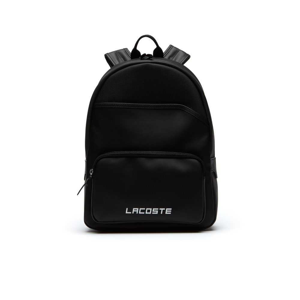 Lacoste Petit Pique Backpack Svarta | JSVRZ-7189