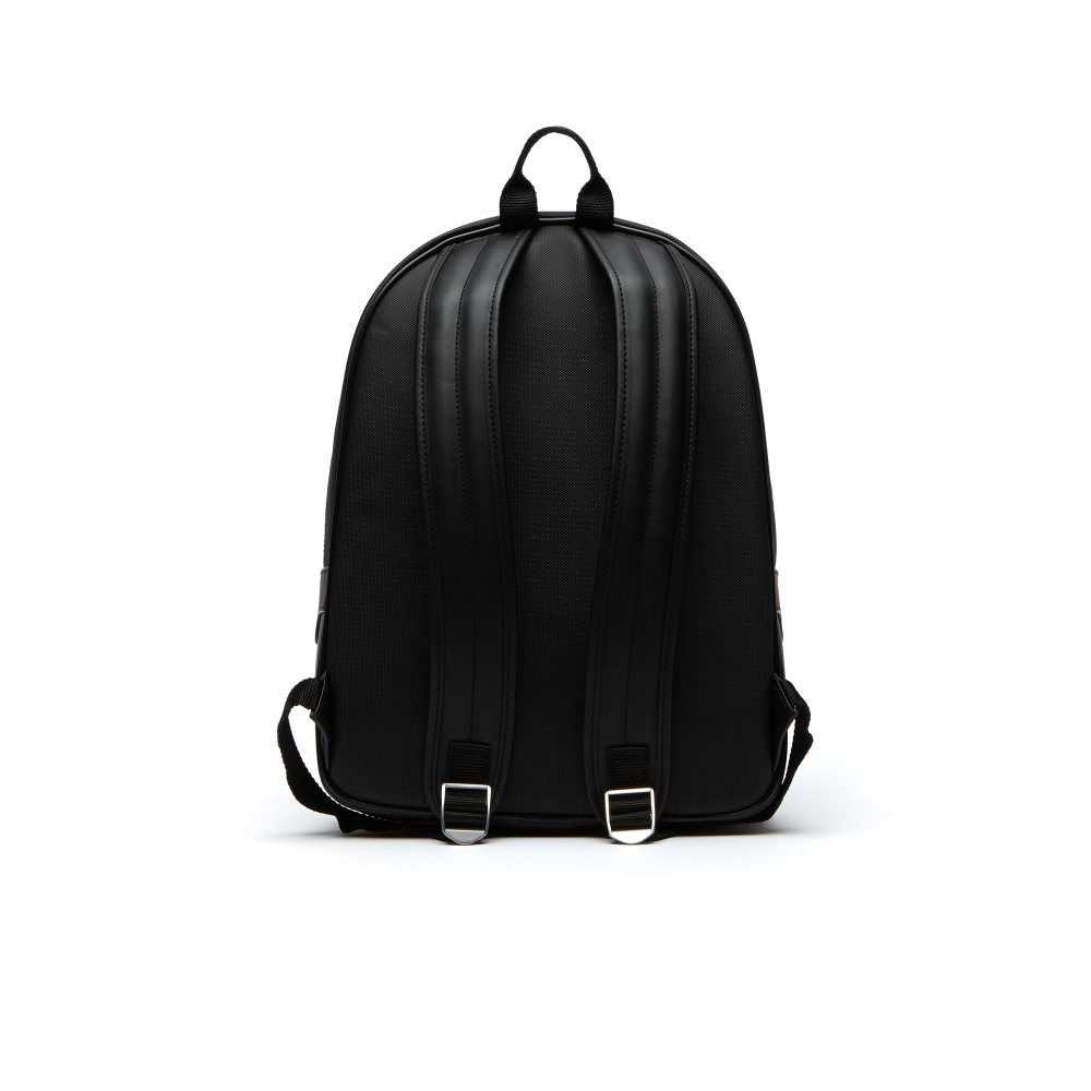 Lacoste Petit Pique Backpack Svarta | JSVRZ-7189