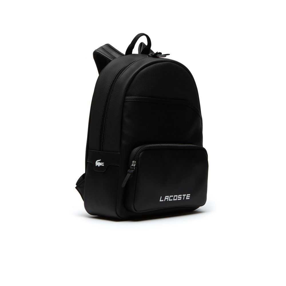 Lacoste Petit Pique Backpack Svarta | JSVRZ-7189