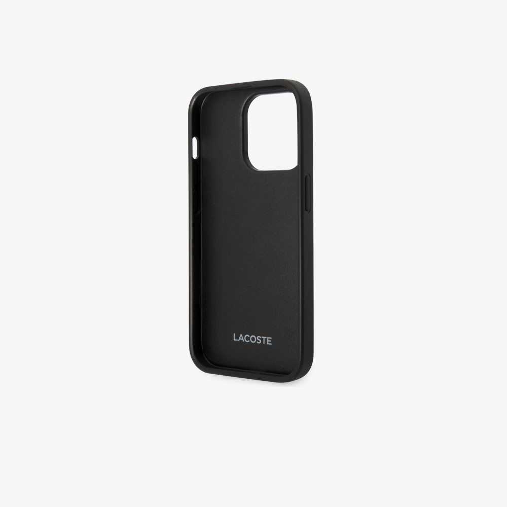 Lacoste Petit Pique Effect iPhone 14 Pro Max Svarta | QRPYF-7891