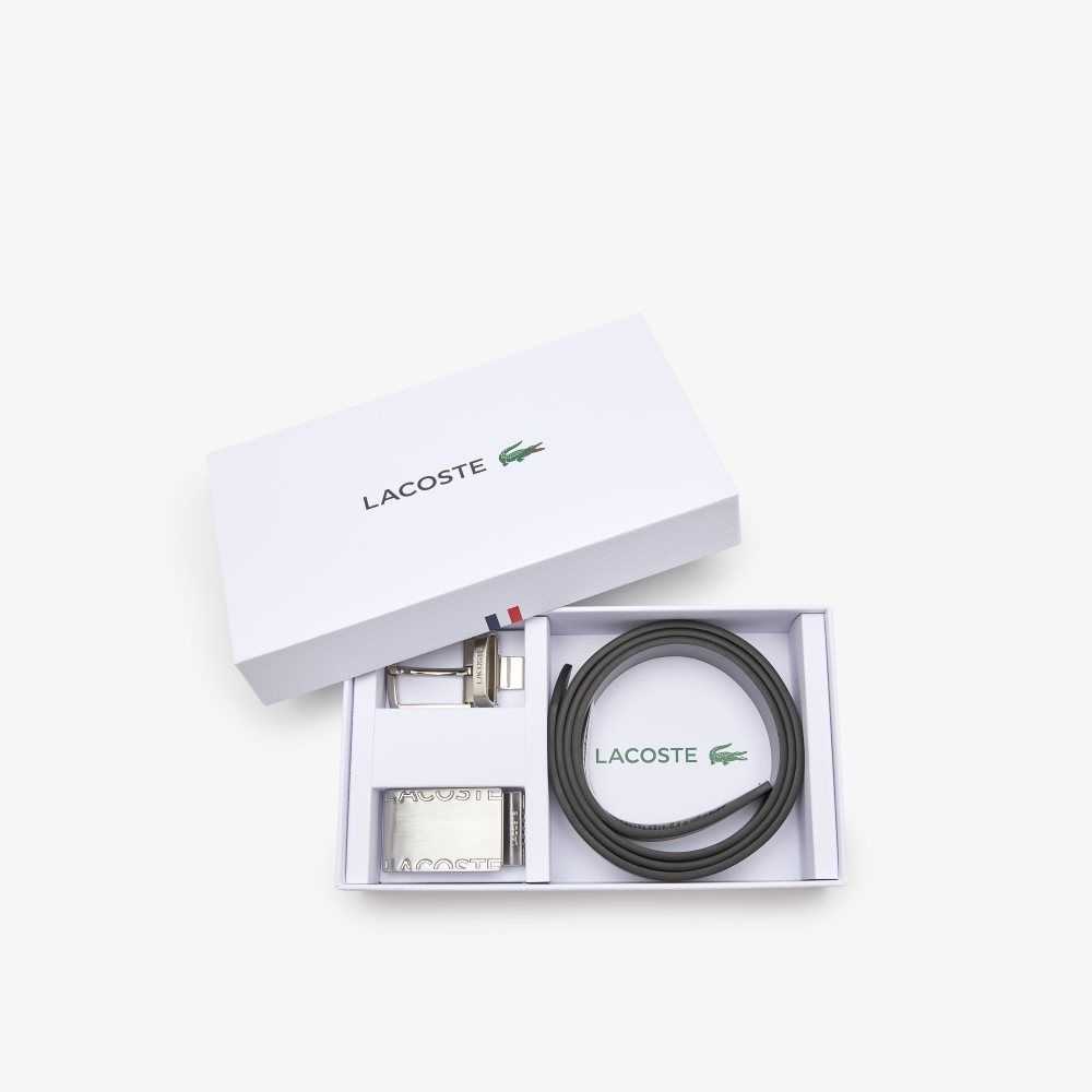 Lacoste Pin And Platta Spännen Belt Gift Set Olika Färger | JAWGO-9083