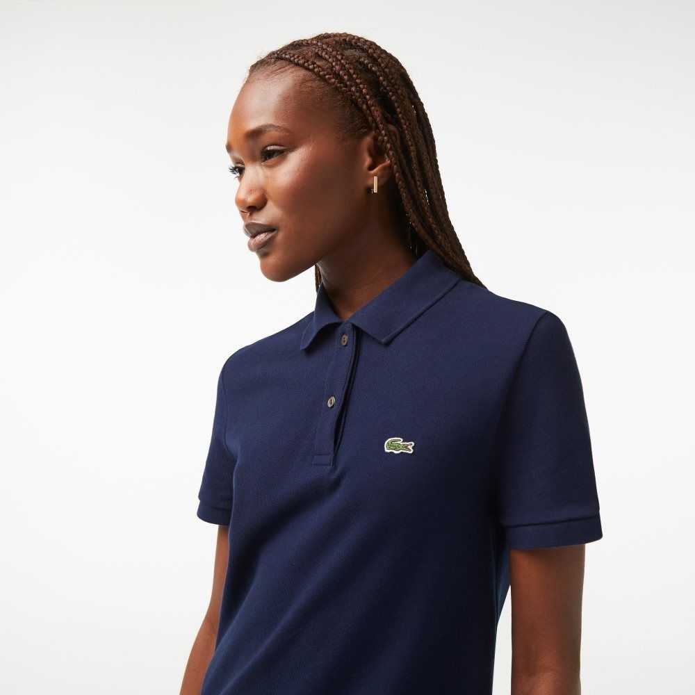 Lacoste Pique Knit Polo Marinblå Blå | EHAGO-9502