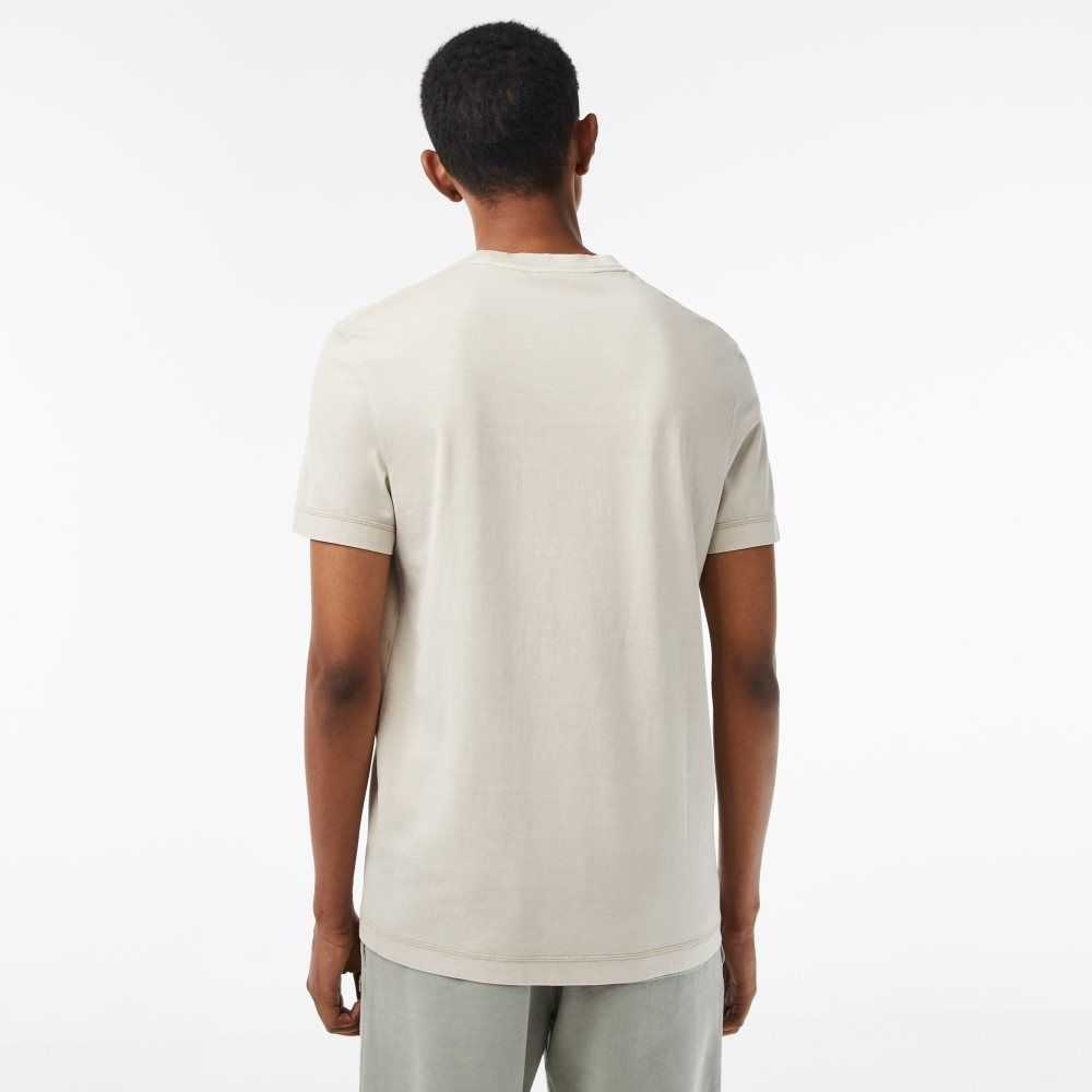 Lacoste Plain Organic Bomull Beige | PZNWD-3974