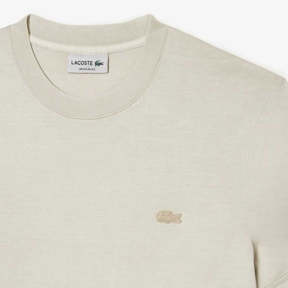 Lacoste Plain Organic Bomull Beige | PZNWD-3974