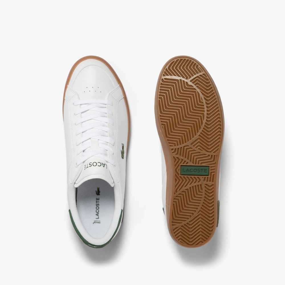 Lacoste Powercourt Läder Heel Pop Vita | OLHIT-7235