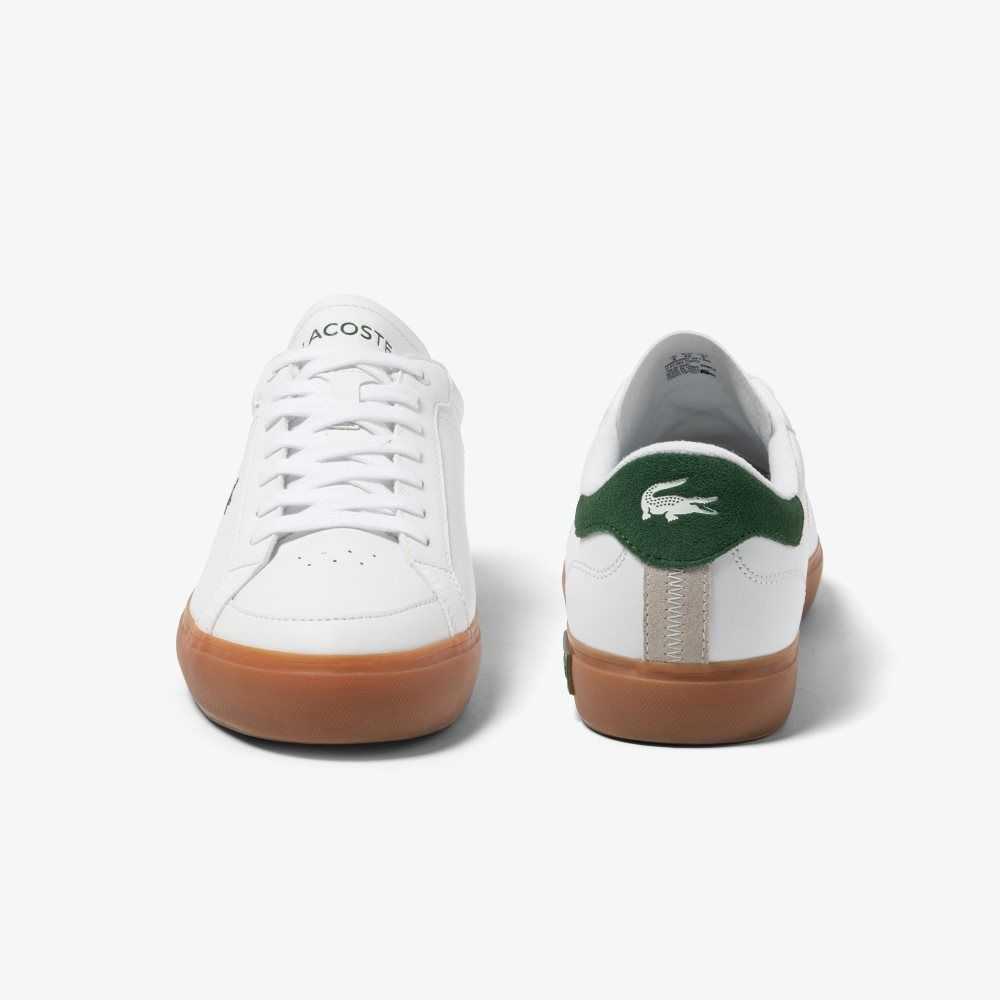 Lacoste Powercourt Läder Heel Pop Vita | OLHIT-7235