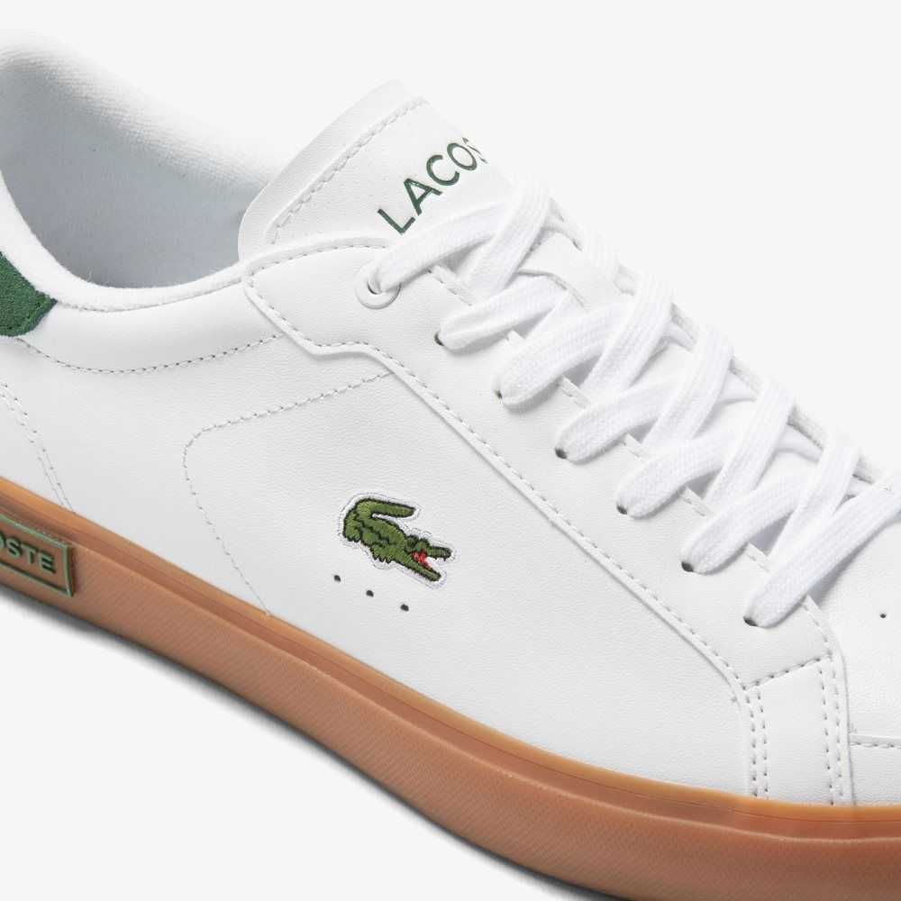 Lacoste Powercourt Läder Heel Pop Vita | OLHIT-7235