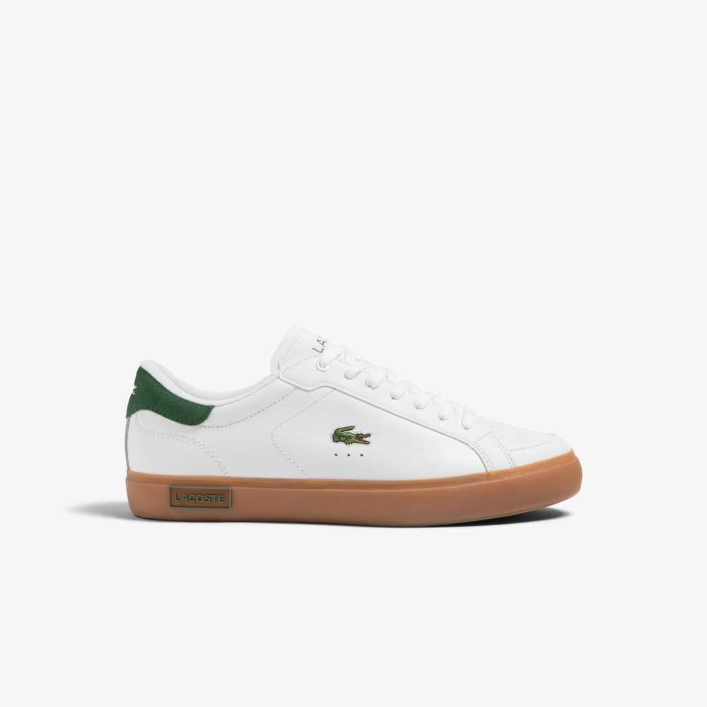 Lacoste Powercourt Läder Heel Pop Vita | OLHIT-7235