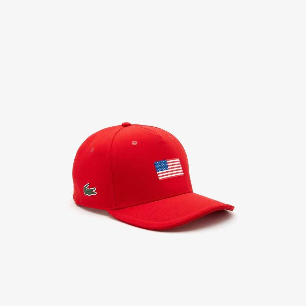 Lacoste Presidents Cup SPORT American Flag Adjustable Röda | BLOKU-8631