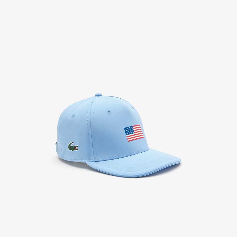 Lacoste Presidents Cup SPORT American Flag Adjustable Blå | YDCWU-8472