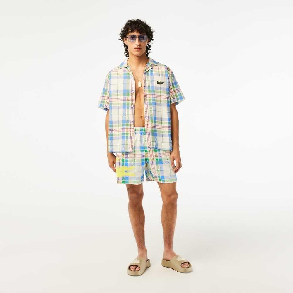 Lacoste Quick-Dry Colored Check Vita | IHQCU-4638