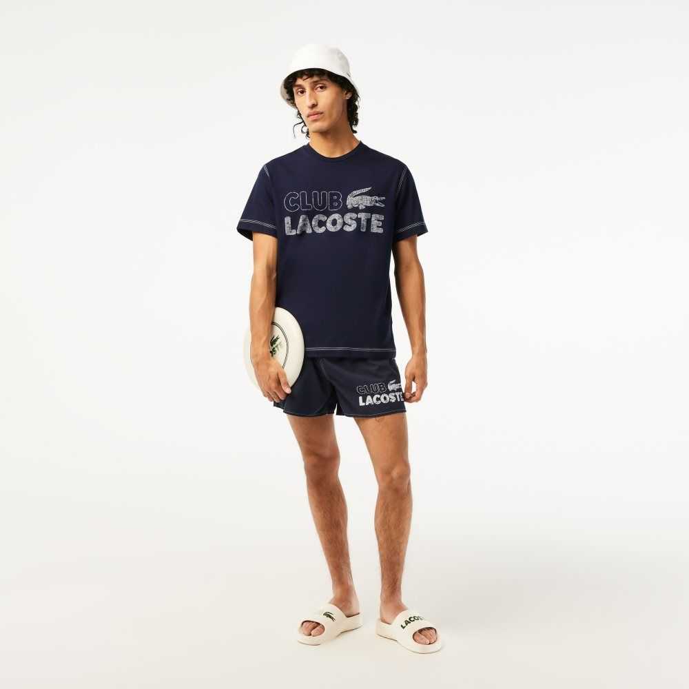 Lacoste Quick-Dry with Integrated Lining Marinblå Blå | GEOJK-0235