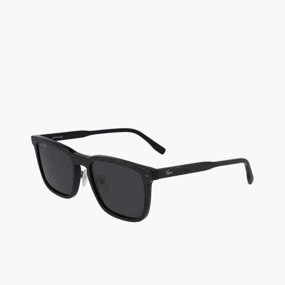 Lacoste Rectangle Acetate Paris Polo Svarta | EPDXW-5271