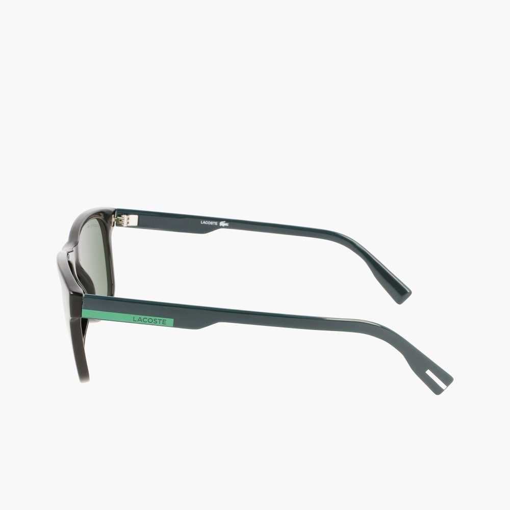 Lacoste Rectangle Color Block Svarta | JGRXV-5214