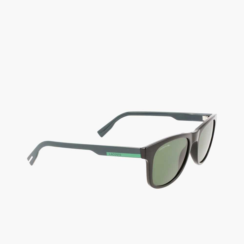 Lacoste Rectangle Color Block Svarta | JGRXV-5214