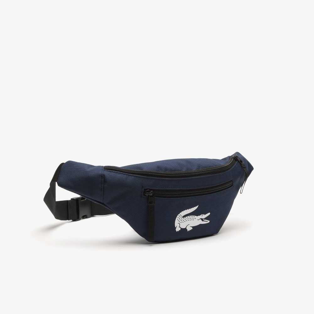 Lacoste Recycled Fiber Belt Marinblå | CRYJH-3809