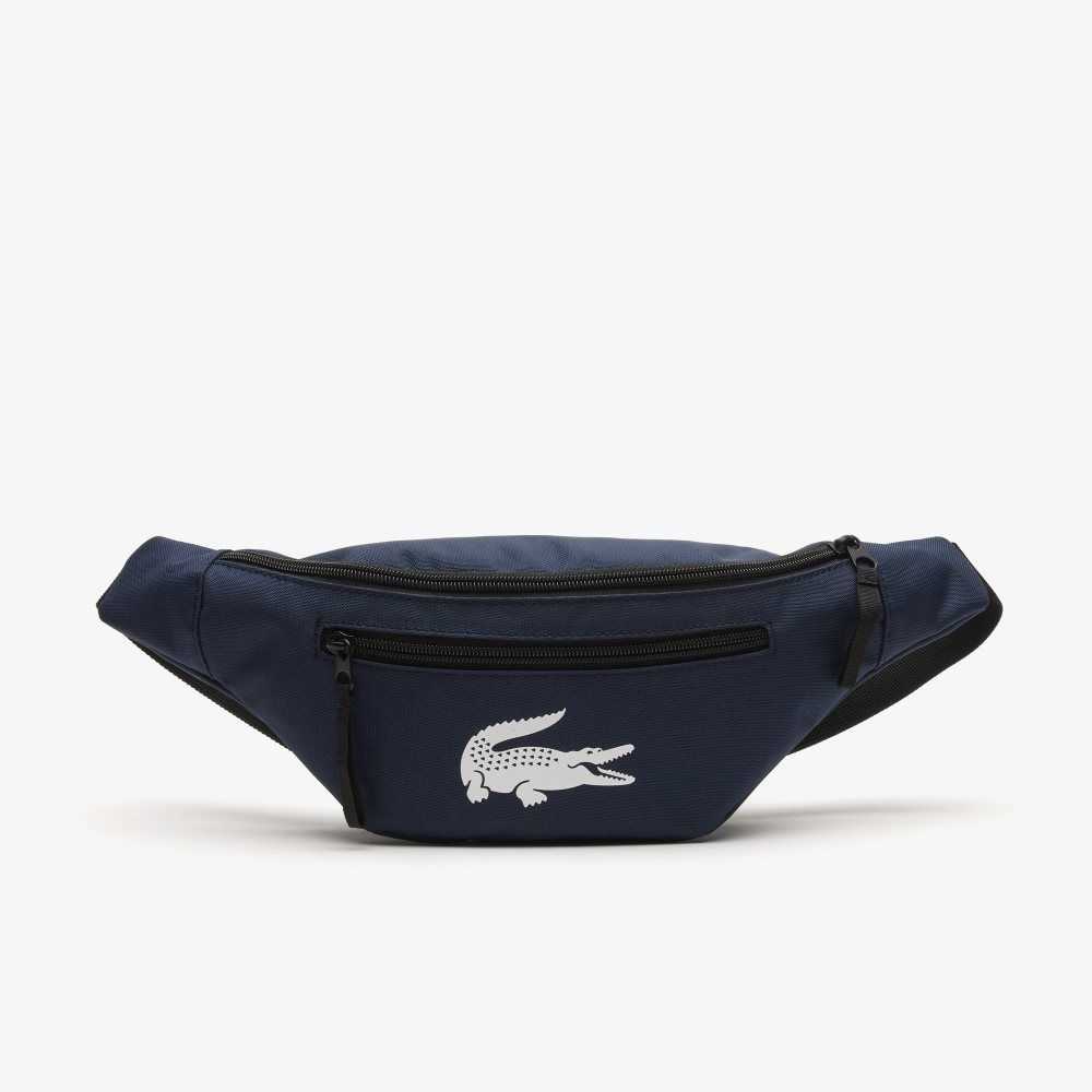 Lacoste Recycled Fiber Belt Marinblå | CRYJH-3809