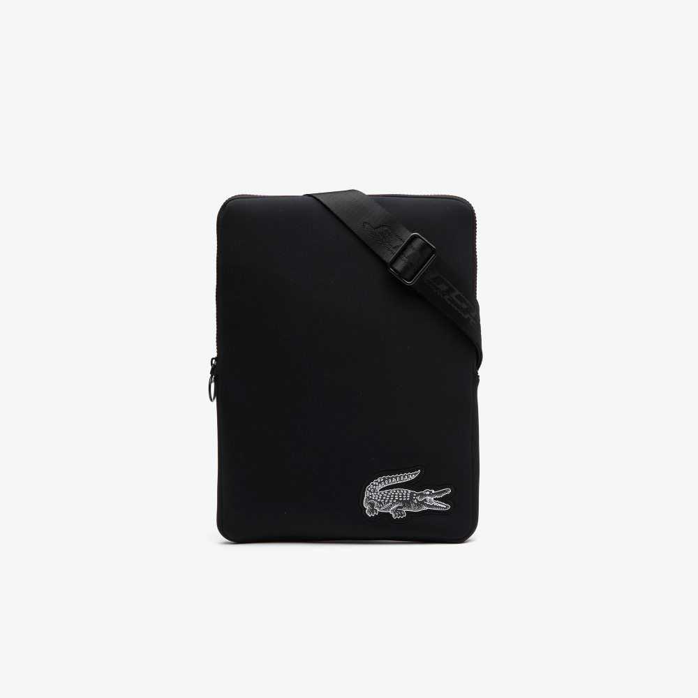 Lacoste Recycled Fiber Crossbody Svarta | HQLJA-6981