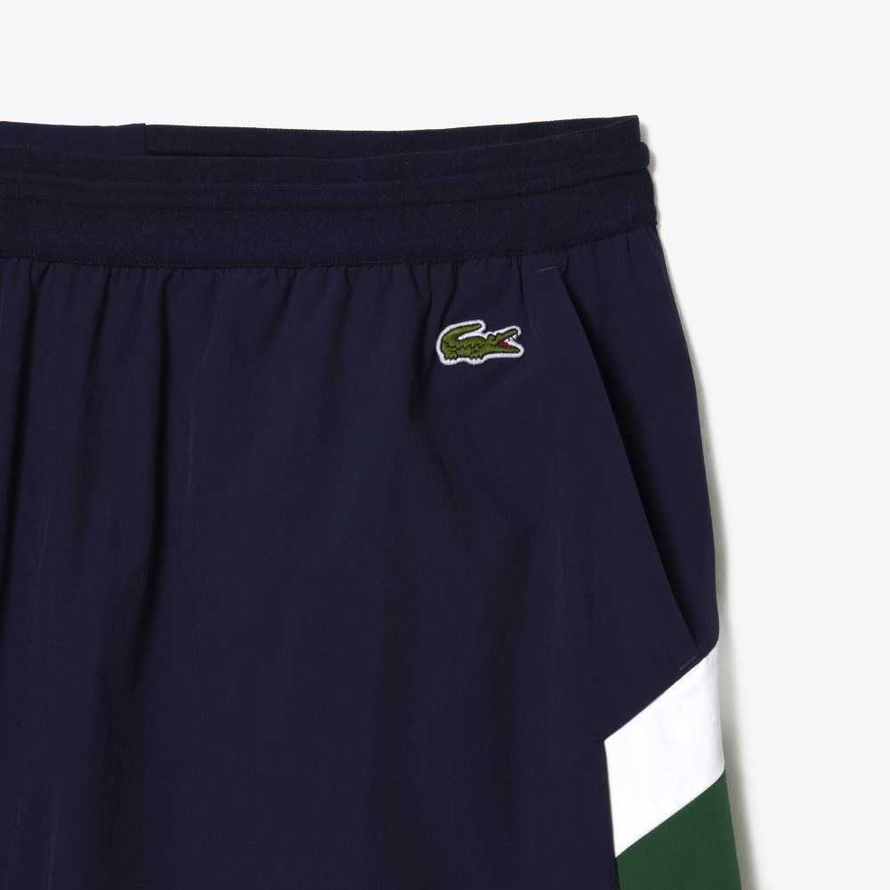 Lacoste Recycled Polyamide Colorblock Marinblå Blå Gröna Vita | NVHJI-9156