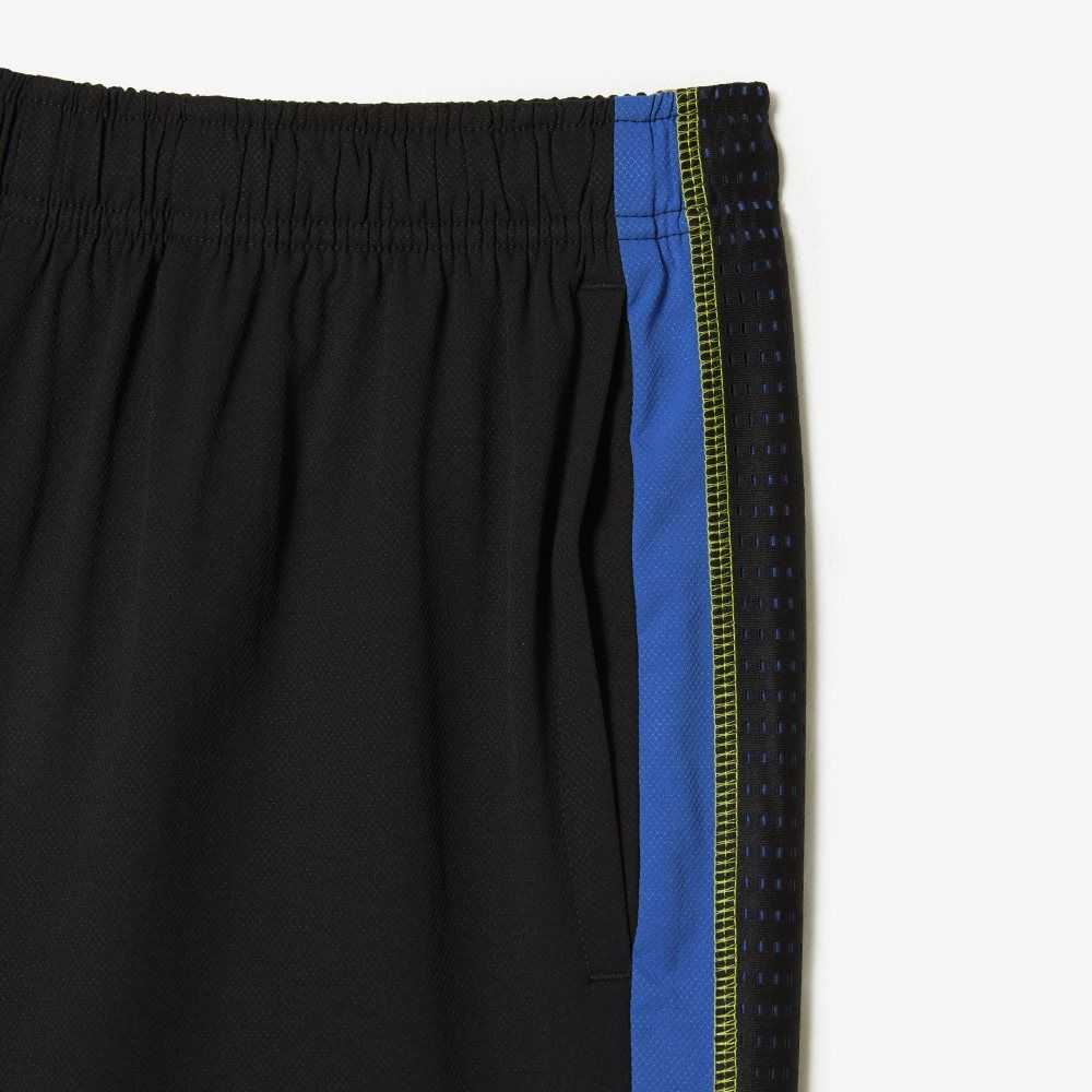 Lacoste Recycled Polyester Tennis Svarta Blå Gula | NSUDM-1725