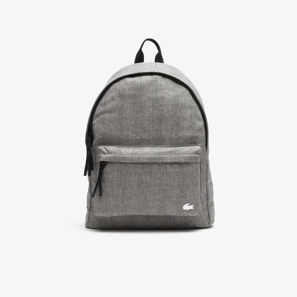 Lacoste Reflective Monogram Print Backpack Olika Färger | LVGWY-1253