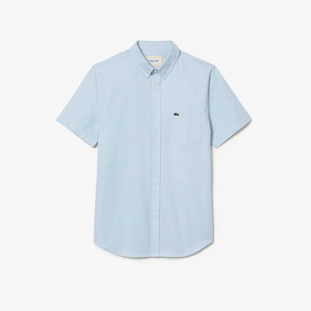 Lacoste Regular Fit Bomull Blå | KMQEV-3891