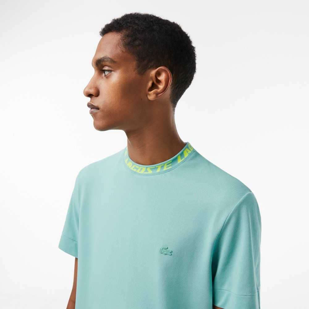 Lacoste Regular Fit Branded Collar Mintgröna | MSKBN-6415