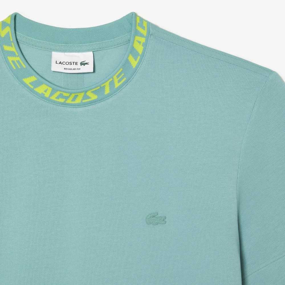 Lacoste Regular Fit Branded Collar Mintgröna | MSKBN-6415