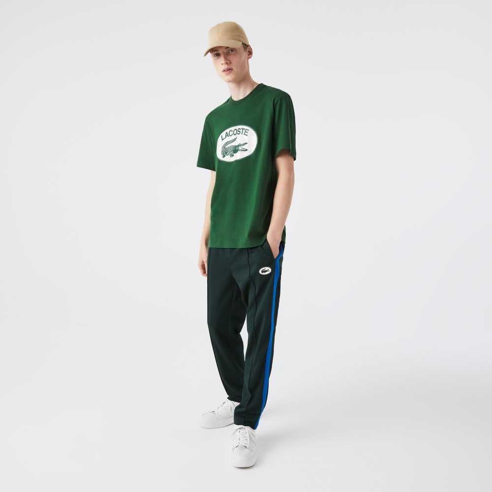 Lacoste Regular Fit Branded Monogram Print Gröna | NLSUQ-3284