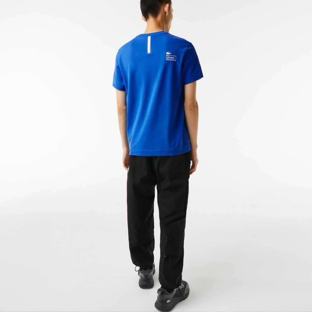 Lacoste Regular Fit Branded Pique Blå | DTUIF-1925