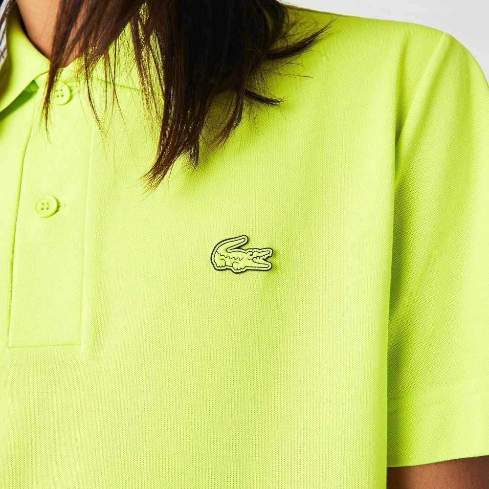 Lacoste Regular Fit Branded Pique Gula | USMBV-6053