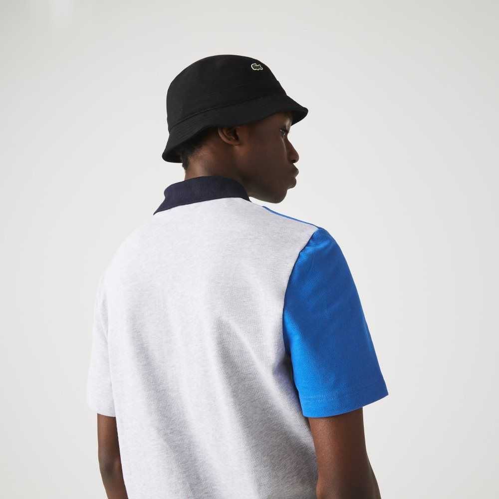 Lacoste Regular Fit Colorblock Stretch Bomull Grå Blå Gröna Marinblå Blå | ZKRMN-7502