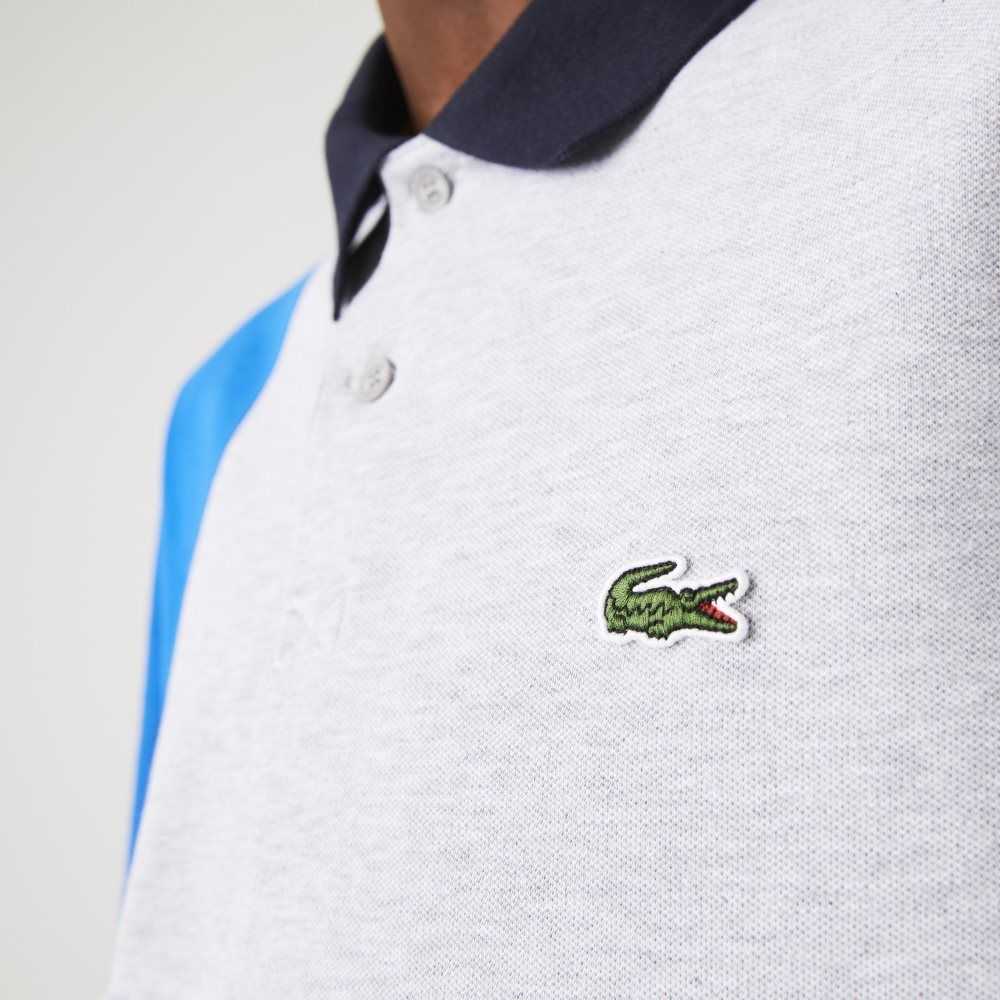 Lacoste Regular Fit Colorblock Stretch Bomull Grå Blå Gröna Marinblå Blå | ZKRMN-7502