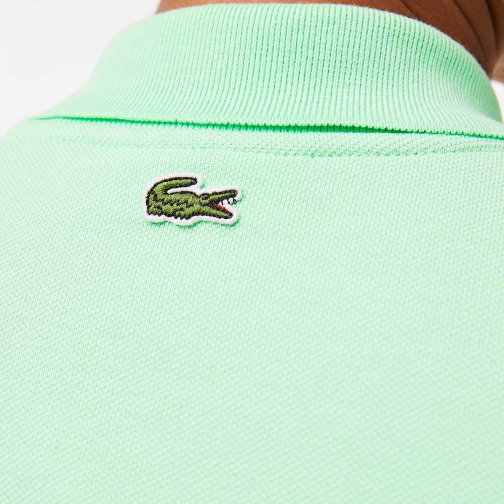 Lacoste Regular Fit Comic Badge Ljusgröna | OXFUD-7824