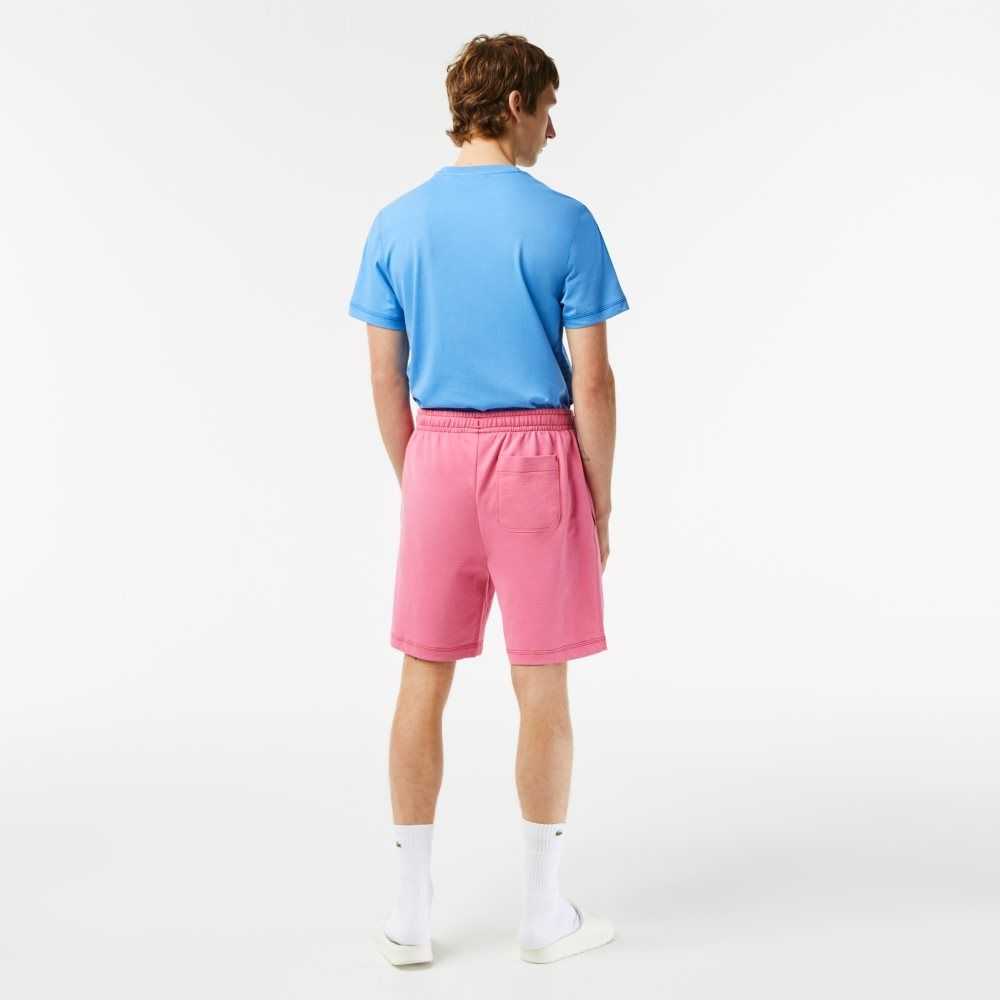 Lacoste Regular Fit Contrast Branding Fleece Rosa | RXQWD-1584