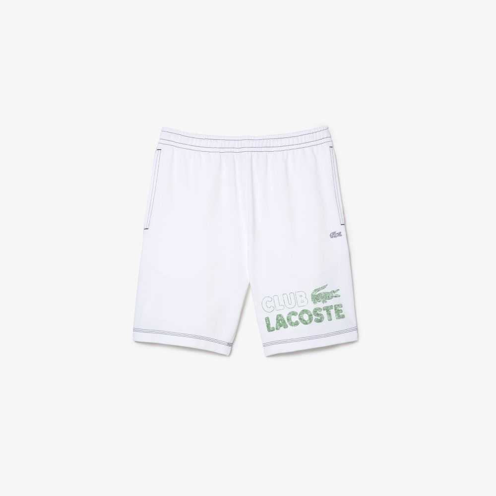 Lacoste Regular Fit Contrast Branding Fleece Vita | VARCT-4387