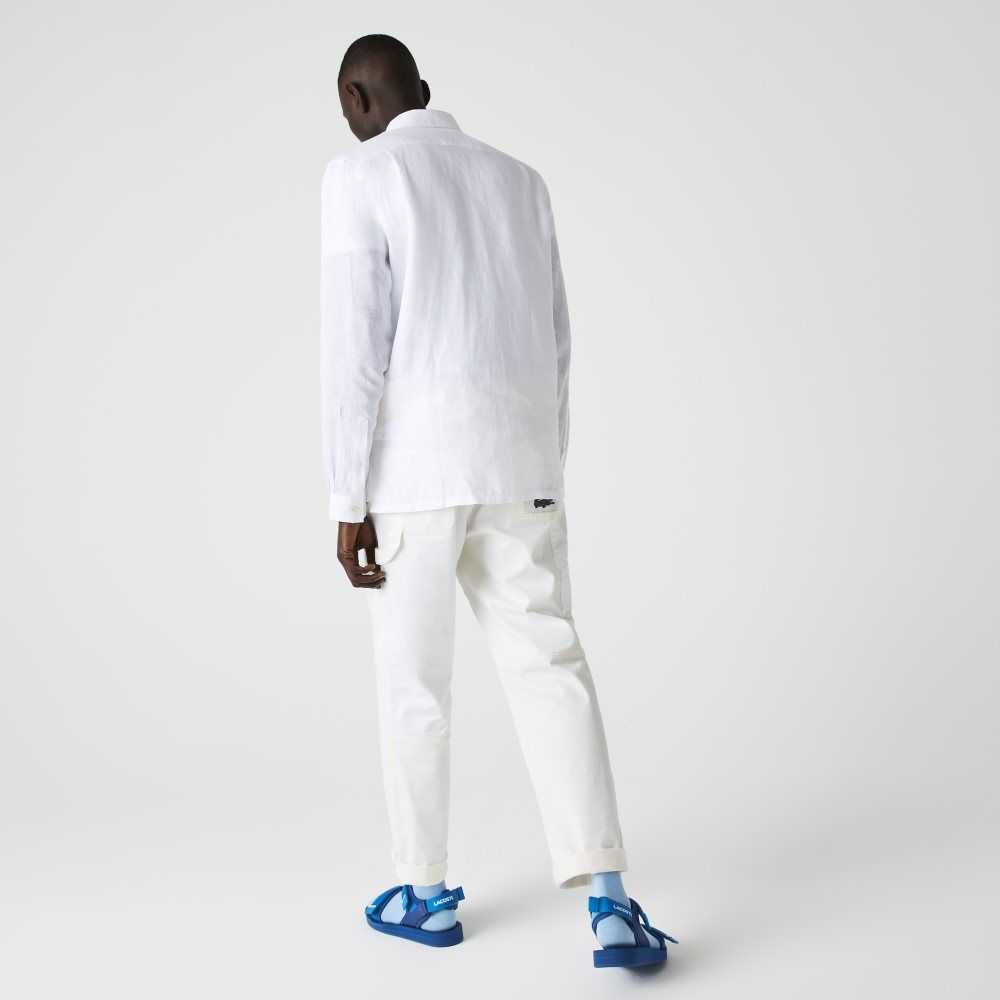 Lacoste Regular Fit Linen Vita | QHYXP-7035