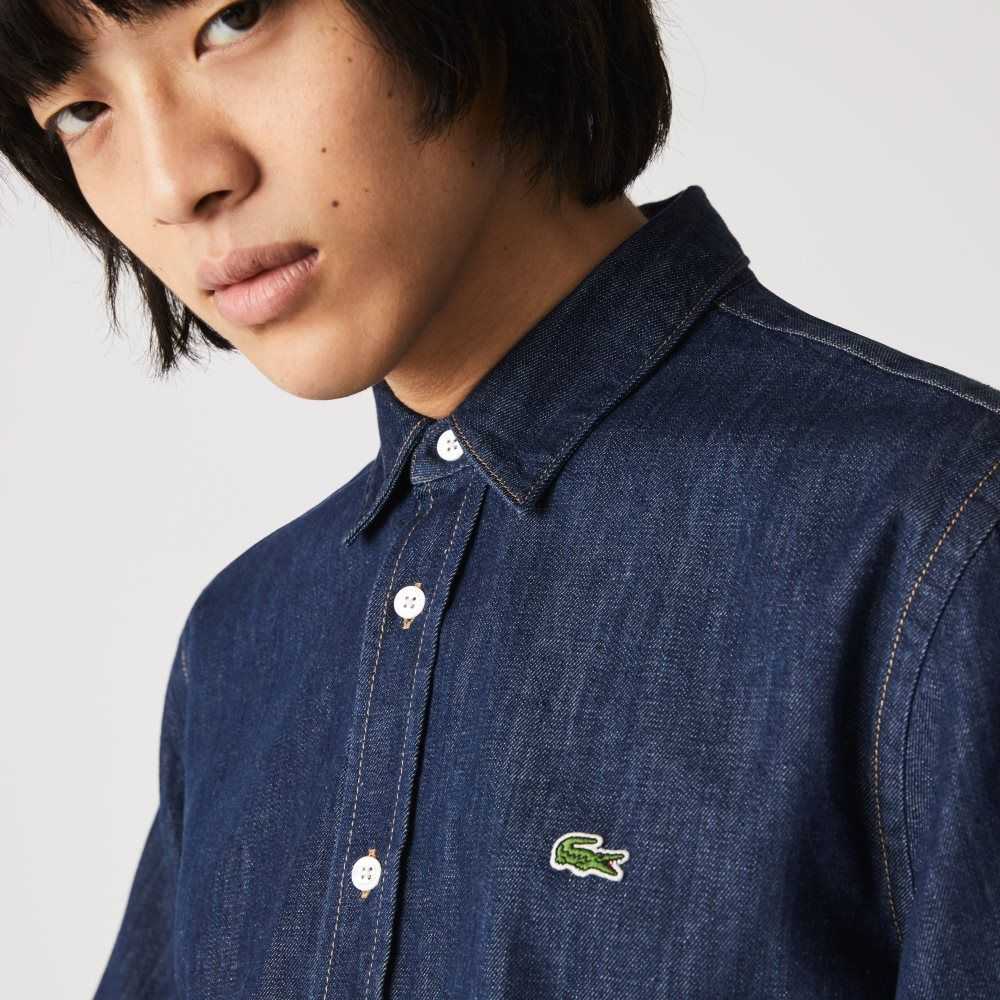 Lacoste Regular Fit Lätta Organic Bomull Denim Grå | TSPGH-8241