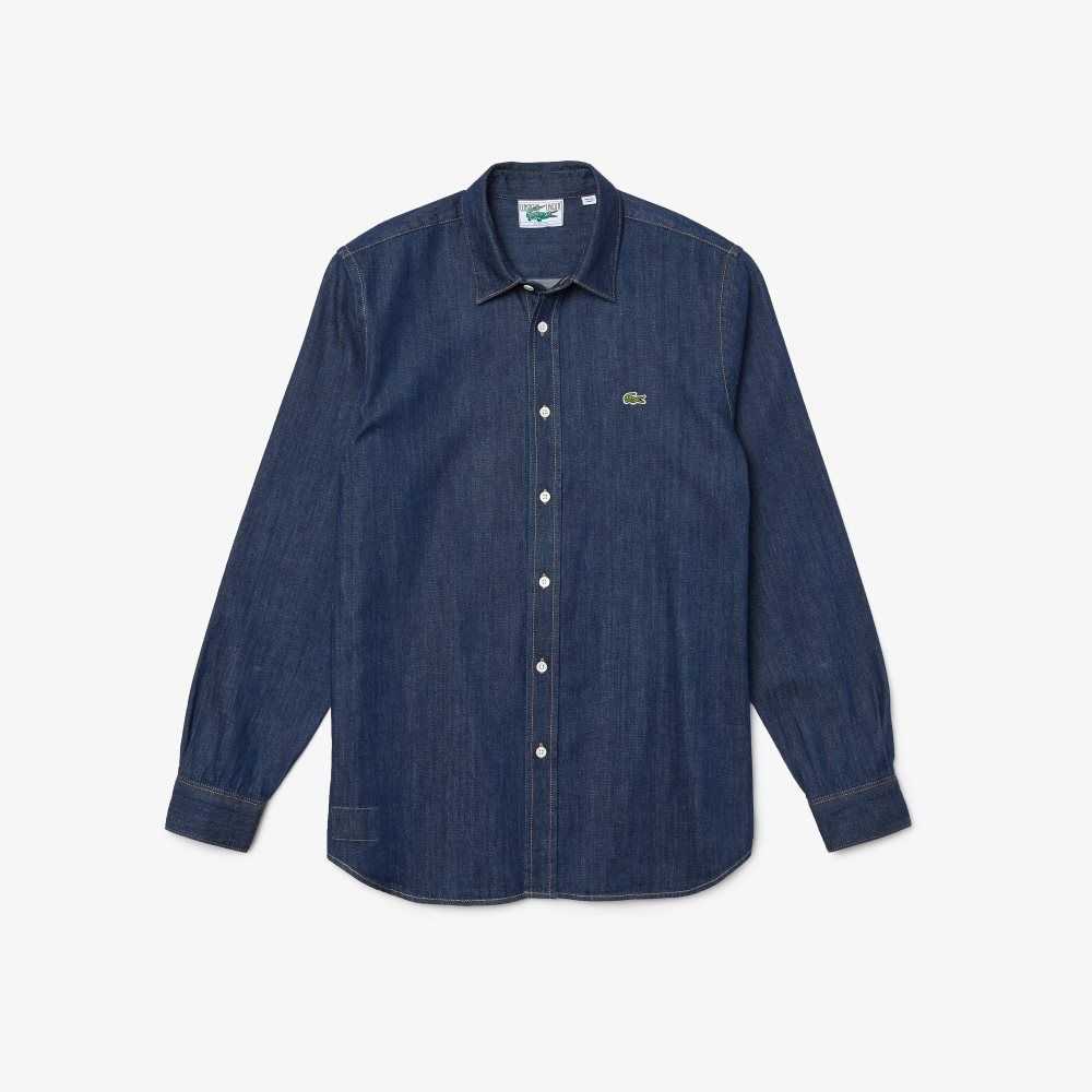 Lacoste Regular Fit Lätta Organic Bomull Denim Grå | TSPGH-8241