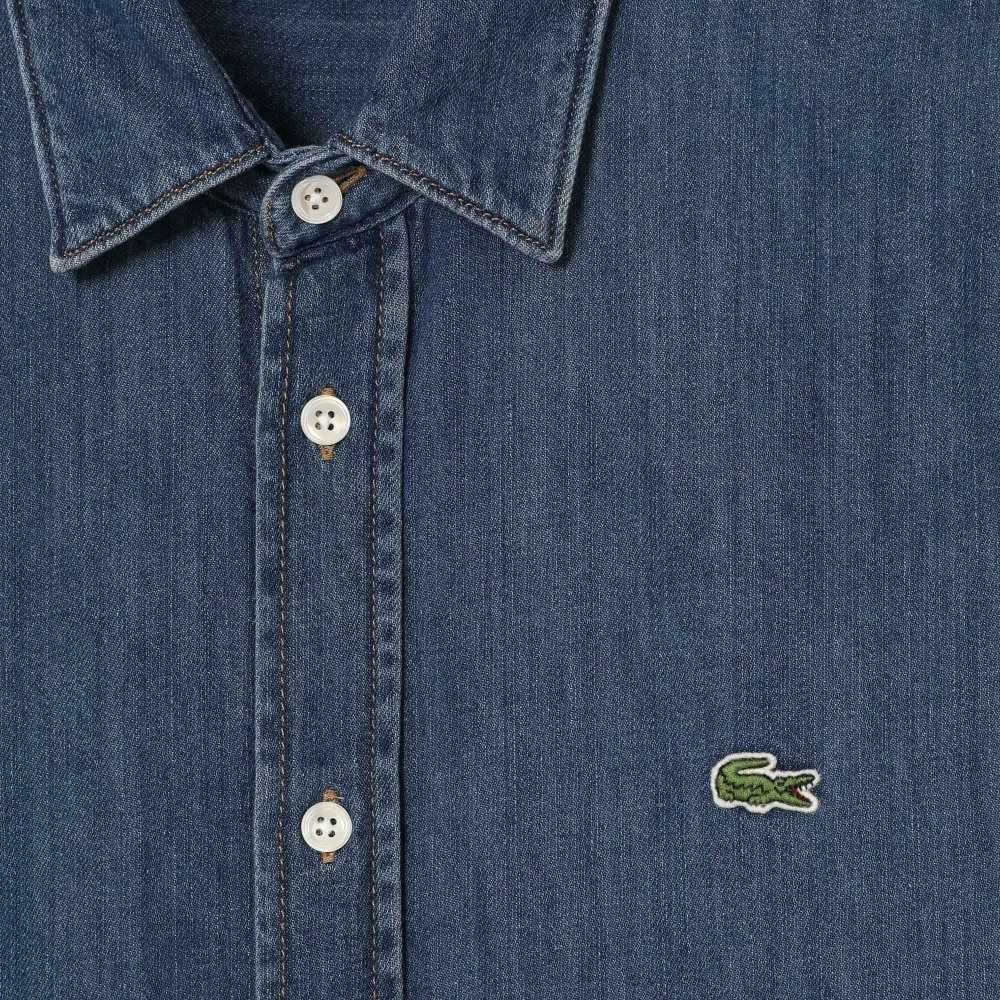 Lacoste Regular Fit Organic Bomull Denim Blå | TICML-7291