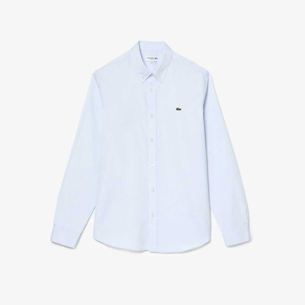 Lacoste Regular Fit Premium Bomull Blå | FKNSX-9764