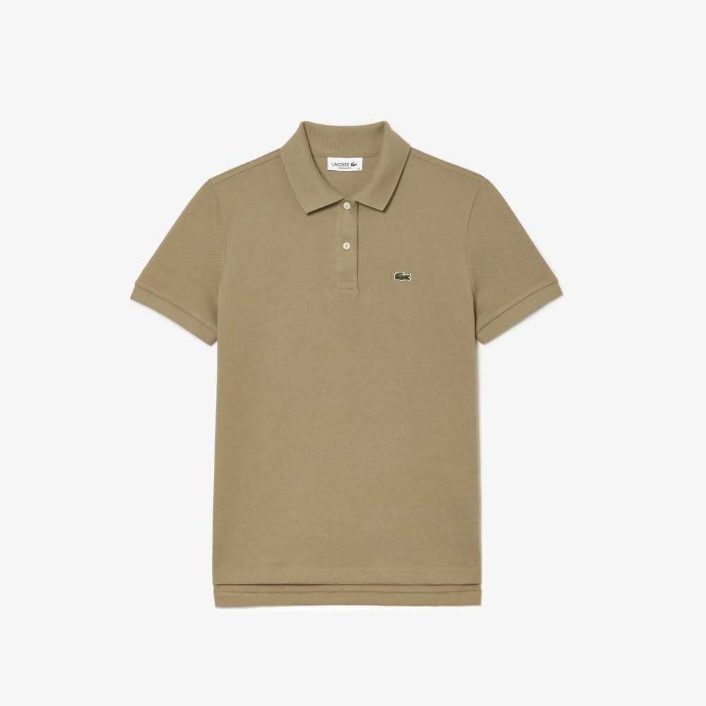 Lacoste Regular Fit Soft Bomull Petit Pique Beige | DRTJL-3975