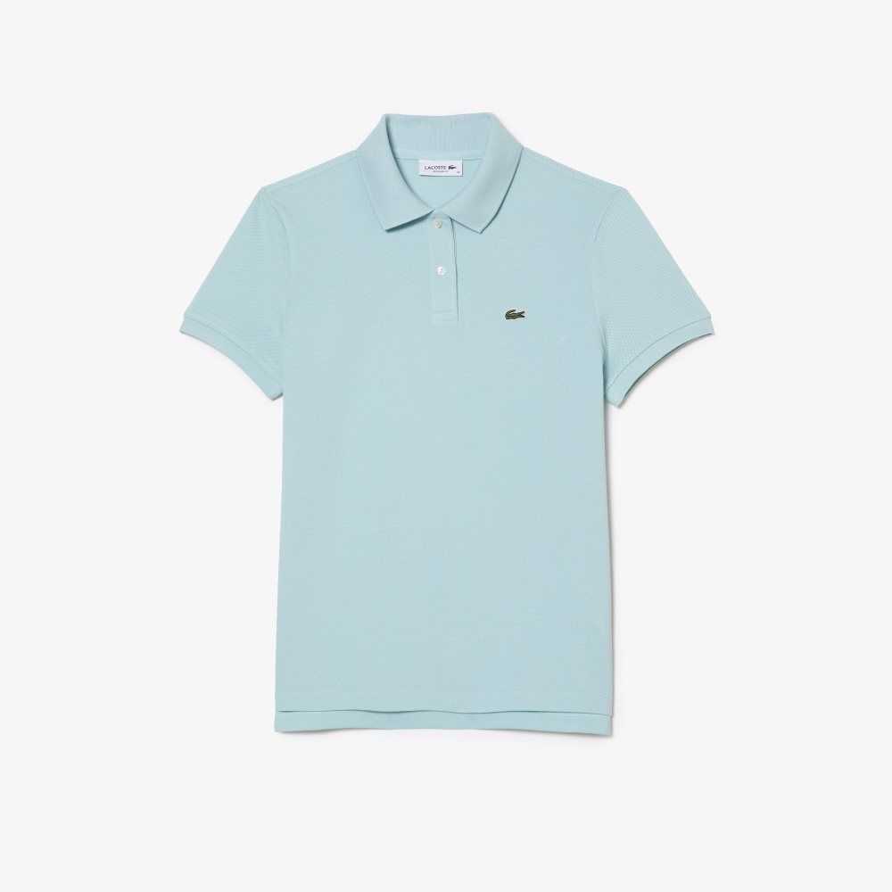 Lacoste Regular Fit Soft Bomull Petit Pique Mintgröna | LRUFG-6243