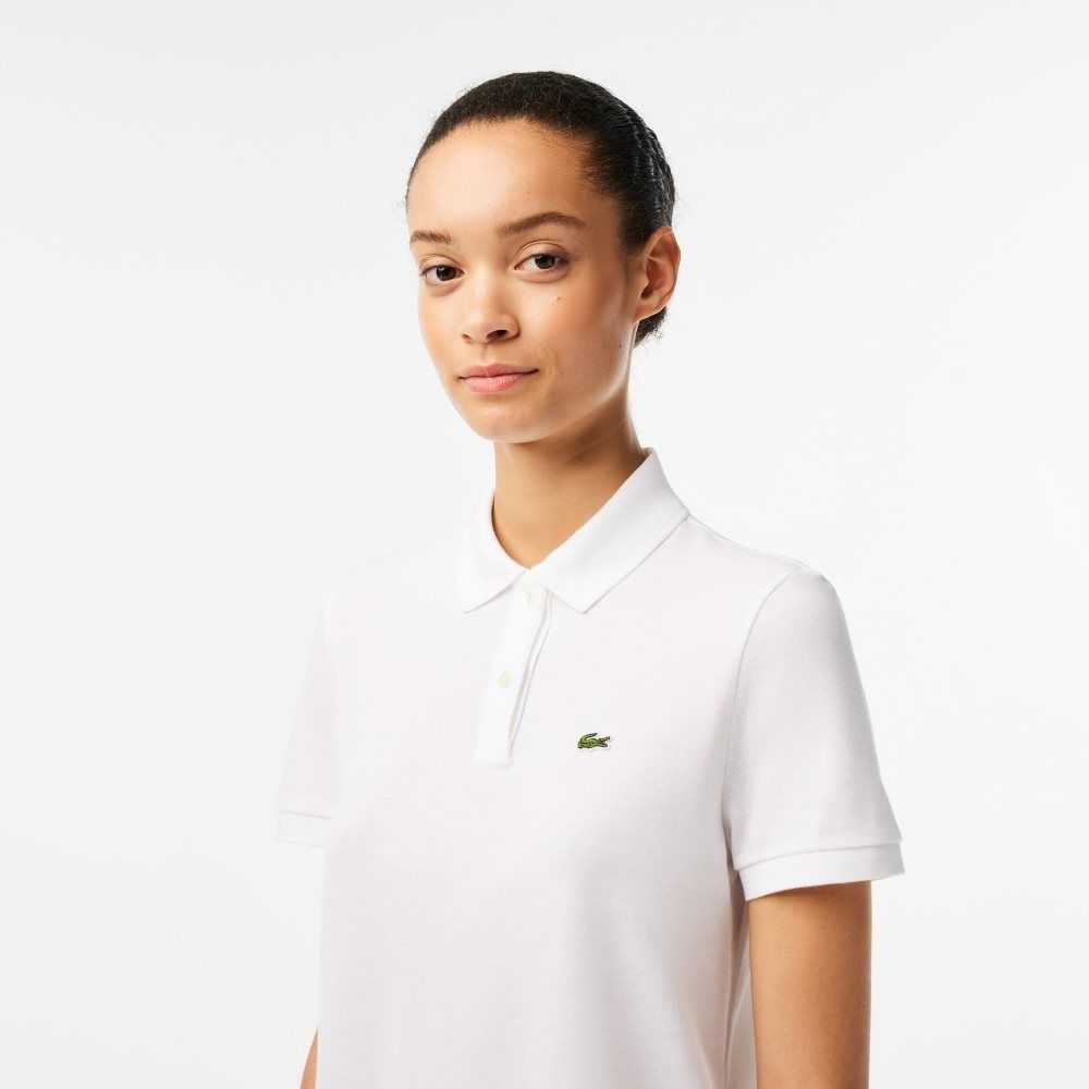 Lacoste Regular Fit Soft Bomull Petit Pique Vita | TIQLK-2084