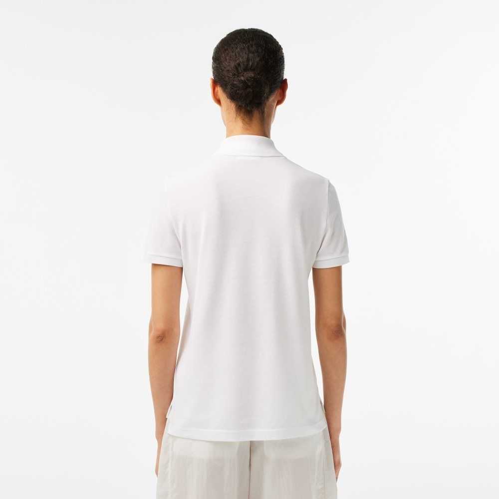 Lacoste Regular Fit Soft Bomull Petit Pique Vita | TIQLK-2084