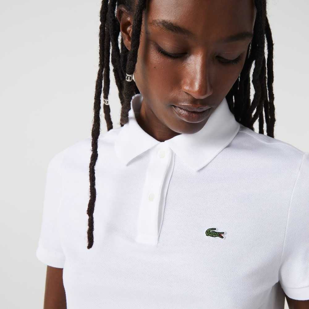 Lacoste Regular Fit Soft Bomull Petit Pique Vita | TIQLK-2084