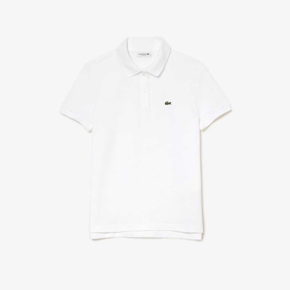 Lacoste Regular Fit Soft Bomull Petit Pique Vita | TIQLK-2084