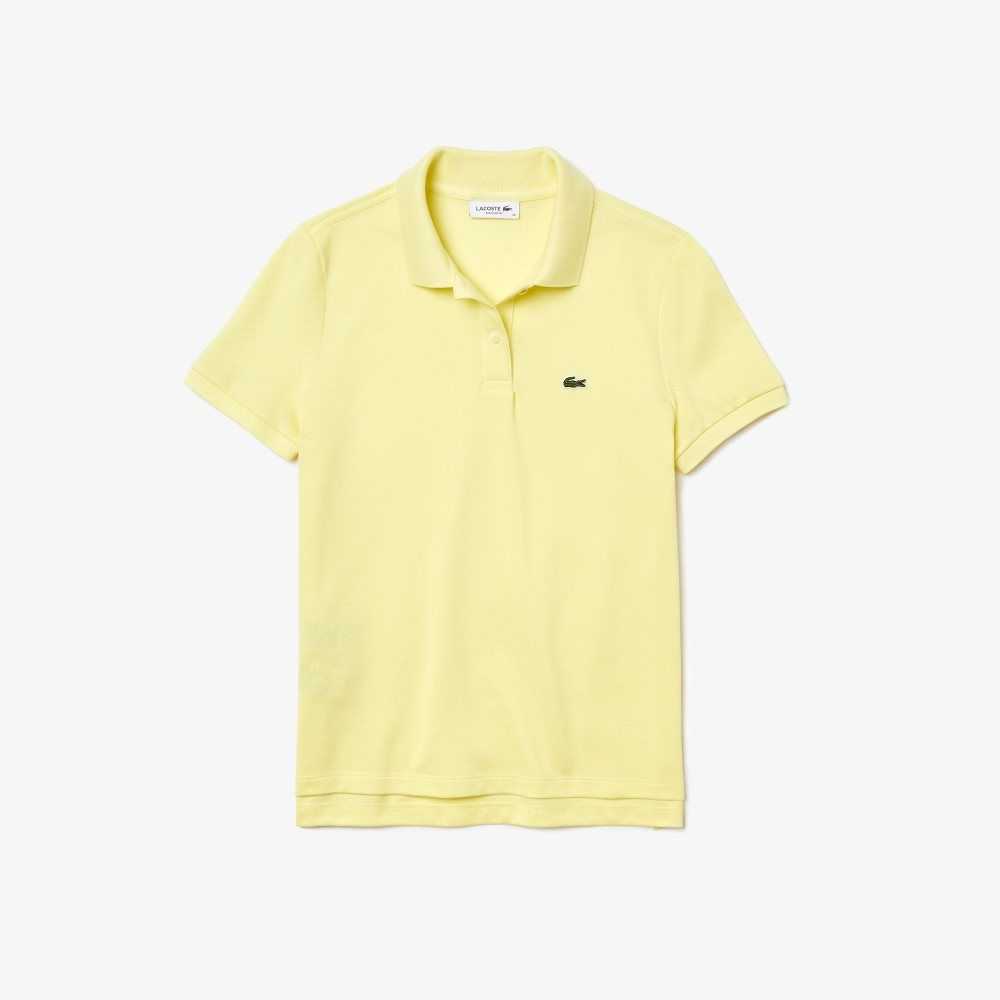 Lacoste Regular Fit Soft Bomull Petit Pique Gula | WULOT-5217