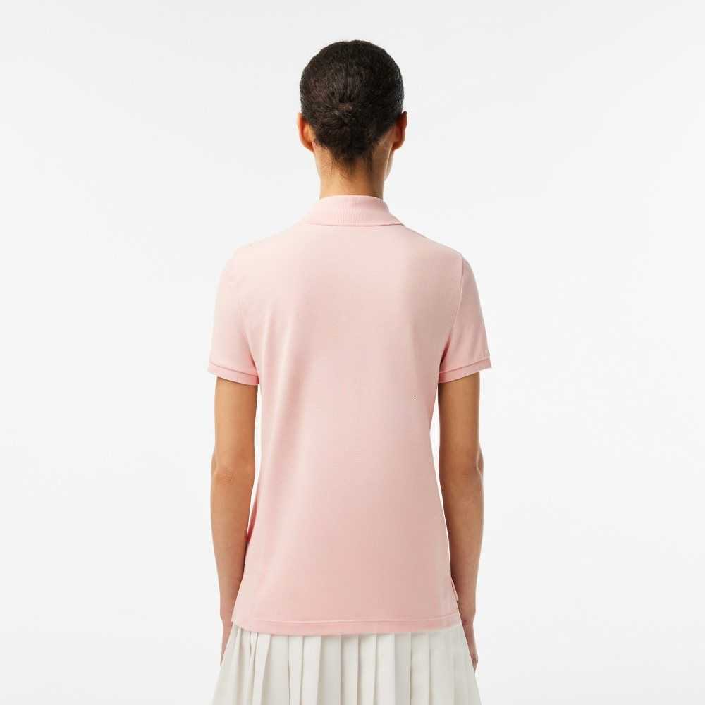 Lacoste Regular Fit Soft Bomull Petit Pique Ljusrosa | WUQIA-9764